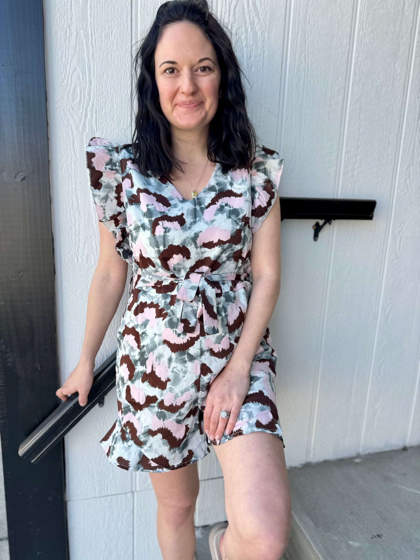 Vibe Catcher Leopard Romper