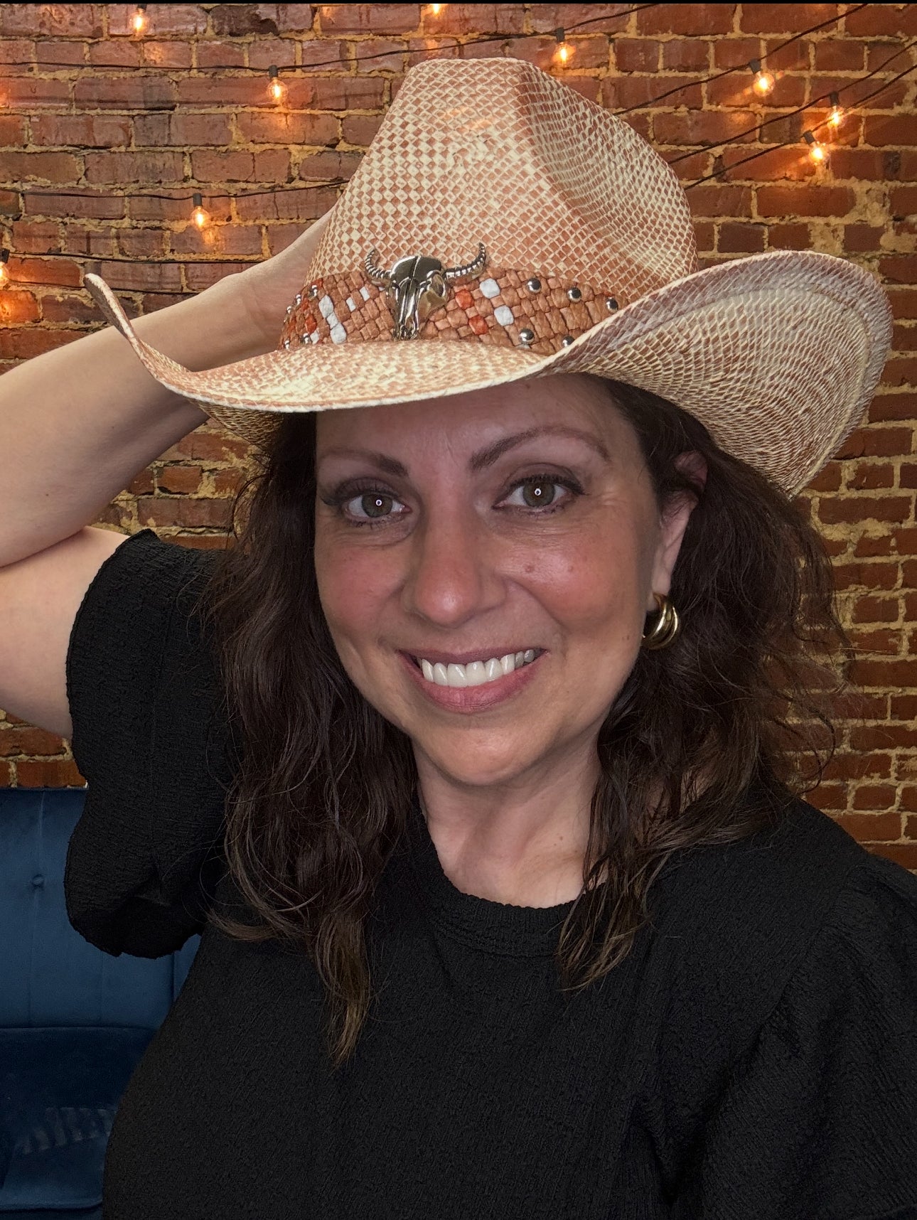 Vintage Cowboy Hat in Light Rust